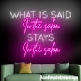 thumbnail image 4 of Handmadetneonsign What Is Said In The Salon Stays In The Salon Neon Sign, Salon Led Light, Spa Wall Decor 69321, 4 of 5