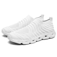 thumbnail image 6 of Sngxgn Men's Walking Shoes Breathable Lightweight Fashion Sneakers Non Slip Sport Gym Jogging Running Shoes(White,41), 6 of 8
