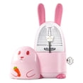 thumbnail image 1 of Easy Control Cute Cartoon Mechanical Metronome for Piano Drum Guitar Violin Ukulele Players with Bell, Pink-Rabbit, 1 of 8