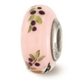 thumbnail image 3 of Reflection Beads Sterling Silver Hand Paint Pink Nuthatch Bird Fenton Glass Charm, 3 of 6