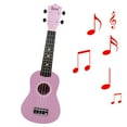 thumbnail image 6 of MERIGLARE Kids Ukulele 4 String Mini Guitar 21.26'' Developmental Musical Instrument Wood Ukelele for Early Educational Party Toys Baby Pink, 6 of 8