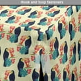 thumbnail image 4 of Tropical Dog Crate Cover, Exotic Repetition with Toucan Bird Hibiscus Bird of Paradise and Monstera, Easy to Use Pet Kennel Cover Small Dogs Puppies Kittens, 7 Sizes, Cream Multicolor, by Ambesonne, 4 of 6