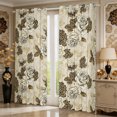 thumbnail image 2 of Manfei Vintage Leopard Print Blackout Curtains,Rustic Flowers Curtains Pack of 2 (42x84 Each), 2 of 5