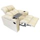 thumbnail image 1 of Sillon Reclinable Reposet con mesa y portavasos para cinema en casa en tactopiel Uso rudo Sine Sillon reclinable reposet minimalista, 1 of 3