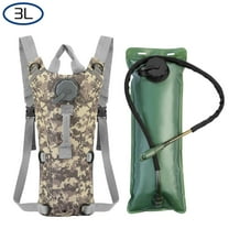 TeqHome Hydration Bladder 3 Liter Water Backpack for Hiking Camping Outdoor ACU