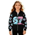 thumbnail image 5 of DHFJKG 67 Shirt Kids Boys Girls Zip Up Hoodies Print Loose Fit Hooded Jacket Long Sleeve Athletic Sweatshirt Trendy Outerwear, 5 of 6
