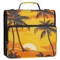 thumbnail image 2 of DIXRUYEE Zipper BinderTrapper of keeper Documents Organized Design Tropical Sunset Serenity Printed, 2 of 8