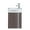 Gray Taupe, variant on Fine Fixtures  Compacto Black Walnut Wall Mount Single Bathroom Vanity with Vitreous China Sink and Mirror White Straight Grain