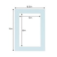 thumbnail image 3 of Baby Blue Acid Free 8.5x11 Picture Frame Mats with White Core Bevel Cut for 5.5x8.5 Pictures - Fits, 3 of 4