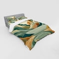 thumbnail image 2 of Ambesonne Lake Bedding Set 4 Pcs, Pastel Rising Mountains Art, Calking, Seafoam Peach and Amber, 2 of 2