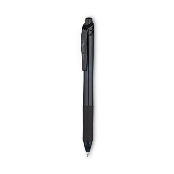 Energel-X Gel Pen, Retractable, Bold 1 Mm, Black Ink, Smoke Barrel, Dozen | Bundle of 2 Dozen