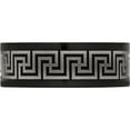 thumbnail image 3 of Titanium Black Ip-Plated Greek Key Laser Etched 8mm Brushed/Polished Band (Size 8) Made In China tb364-8, 3 of 5