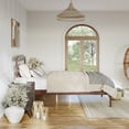 thumbnail image 5 of AFI Warren 14" Queen Wood Platform Bed Frame with Slatted Headboard, Walnut, 5 of 12