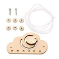 thumbnail image 2 of Tablero sensorial Montessori, juguetes de desarrollo, accesorios de bricolaje de madera multiusos para actividades de guardería, guardería, , Pájaro, 2 of 7