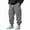 Gray, variant on Havenre Men's Casual Cargo Pants Loose Fit Workout Joggers Stretch Sweatpants Hiking Drawstring Tactical Pants with Multi Pockets Green L