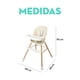thumbnail image 4 of Silla Alta Para Bebes | Silla Periquera Para Bebe | Periquera De Madera Con Cinturon De 5 Puntos Y Bandeja Retractil | Silla Para Bebes Multiusos (Beige), 4 of 8