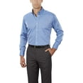 thumbnail image 2 of Non-Iron Pinpoint Oxford Shirt, 3XL, Danish French Blue, 2 of 2