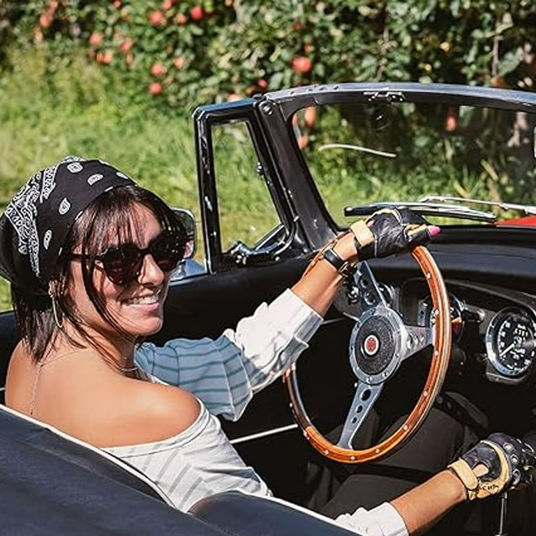 Inches Silk Head Scarf for Women Men Vintage Bandanas Satin