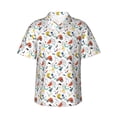 thumbnail image 2 of Xecao Geometric Retro print Hawaiian shirt - a stylish short-sleeve button-down for men, perfect for casual beach and tropical outings., 2 of 9