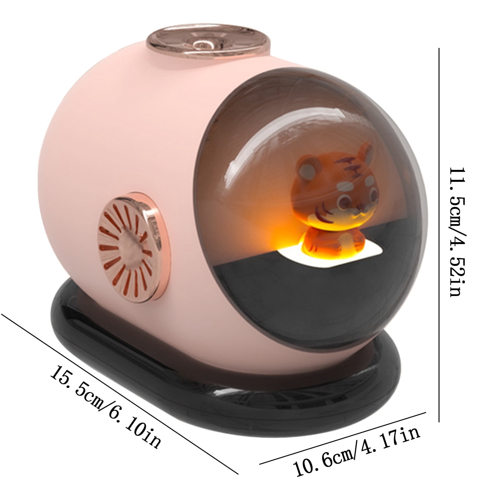 Silent Mini USB Humidifier for Bedroom and Office, Aromatherapy Diffuser with Night Light, Portable Desktop Air Humidifier, Continuous and Intermittent Mist, Baby Room, Dormitory Use