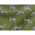 thumbnail image 4 of oneOone Viscose Jersey Fabric Fox Block Printed Craft Fabric BTY 60 Inch Wide, 4 of 5