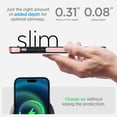 thumbnail image 3 of for iPhone XR PU Leather Back Case, Built-in Invisible Stand [Compatible with Magsafe] Protective Slim Kickstand Anti-fall Phone Cover Compatible with iPhone XR, Rosegold, 3 of 8