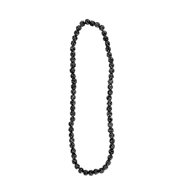 CAIROYAR Collar de bola de discoteca de arcilla de colores, collar de cuerda elástica, accesorio de disfraz, regalo≥