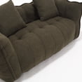 thumbnail image 2 of Aukfa 65" Compressed Loveseat Sofa for Living Room,No Assembly, 2 Pillow, Chenille, Olive Green, 2 of 7