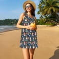 thumbnail image 3 of Disketp Garden Gnomes para Vestido sin Mangas para Mujeres, Vestidos de Verano para Mujeres, Casual y Holgado para la Playa, 3 of 7
