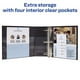 thumbnail image 4 of Binder Avery Durable, 3 anillos, 2 anillos EZD de un toque, negros, 4 of 7