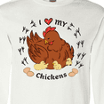 thumbnail image 4 of Inktastic I Heart My Chickens Long Sleeve T-Shirt, 4 of 5