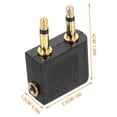 thumbnail image 3 of SHISUYAN 5pcs Airplane Headphone Adapter Airline Earphone Adapter Audio Jack To Plug Connector, 3 of 9