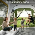 thumbnail image 5 of Slsy 6–8 Person SUV Camping Tent with Canopy & Vestibule, Waterproof Tailgate Car Tent with Rainfly, Large Mesh Windows, Easy Setup for SUV/Truck/Van, 5 of 9