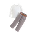 thumbnail image 4 of Sngxgn Baby Girls Toddler Sweater Knit Top and Cropped Pant Set(B,100), 4 of 7