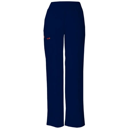 

Dickies EDS Signature Scrubs Pant for Women Natural Rise Tapered Leg Pull-On 86106P XL Petite Navy