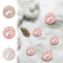 Christmas Ornaments Balls, 10Pcs 1.57" Iridescent Ball Ornaments, Clear Bubble Ball for Tree Hanging Decoration, Mini Xmas Balls for Christmas Valentine