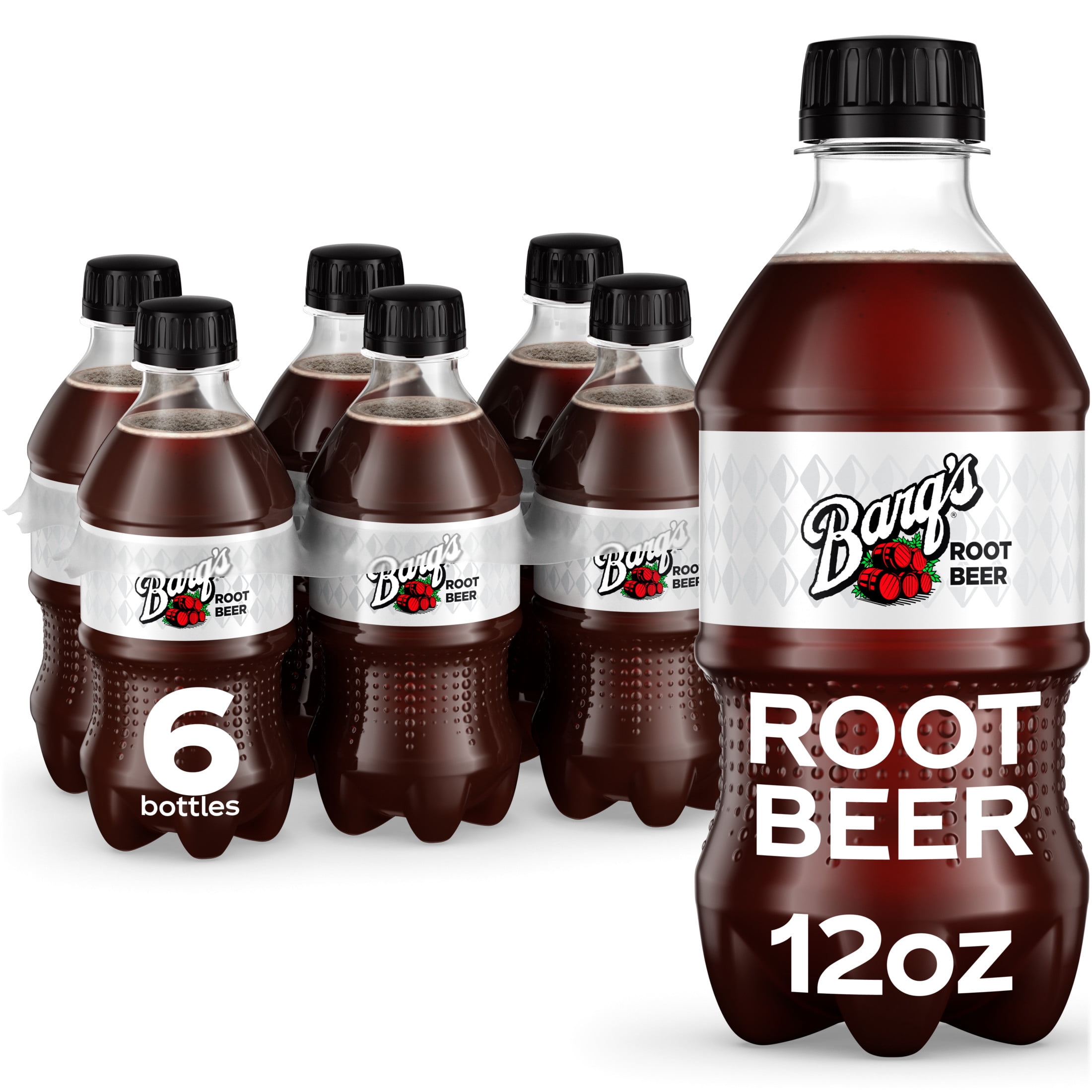 (2 pack) Barq's Root Beer Soda Pop Bottles, 12 fl oz, 6 Pack