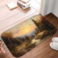 thumbnail image 5 of 1pc A Cabin in the Autumn Woods Absorbent Non-Slip Bathroom Thickened Flannel Rug Decor,Soft,Quick Drying,Suitable For Indoor/outdoor Use,Bathrooms,Bedrooms,Kitchens,Terrace,Laundry Rooms,16"x24", 5 of 9
