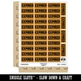 thumbnail image 2 of Expired Bold Border Top Bottom Sticker Set - Orange - Matte Finish - 1.5" Small, 2 of 7