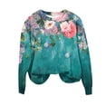 thumbnail image 4 of Qiopertar Mode Femmes Décontracté Manches Longues Col Rond Chandail en Molleton Blouse Offres de la Semaine Liquidation à Moins de 5$ jusqu'à 90 % de Réduction, 4 of 4