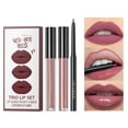 thumbnail image 2 of Mattes Lip Gloss Trios Set Non Sticky Non Fading Moisturizing And Nourishing With Precise Lip Liner 3ml, 2 of 6