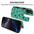 thumbnail image 6 of WIRESTER Case with Card Holder, RFID Blocking Wallet Case Durable PU Leather Kickstand Slim Heavy Duty Shockproof Protective Case for Apple iPhone 16 Pro Max 6.9" 2024, Chicken Pattern, 6 of 7