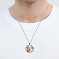 thumbnail image 5 of Alpaca Glass Design Circular Pendant Necklace - Elegant Womens Necklaces, 5 of 5