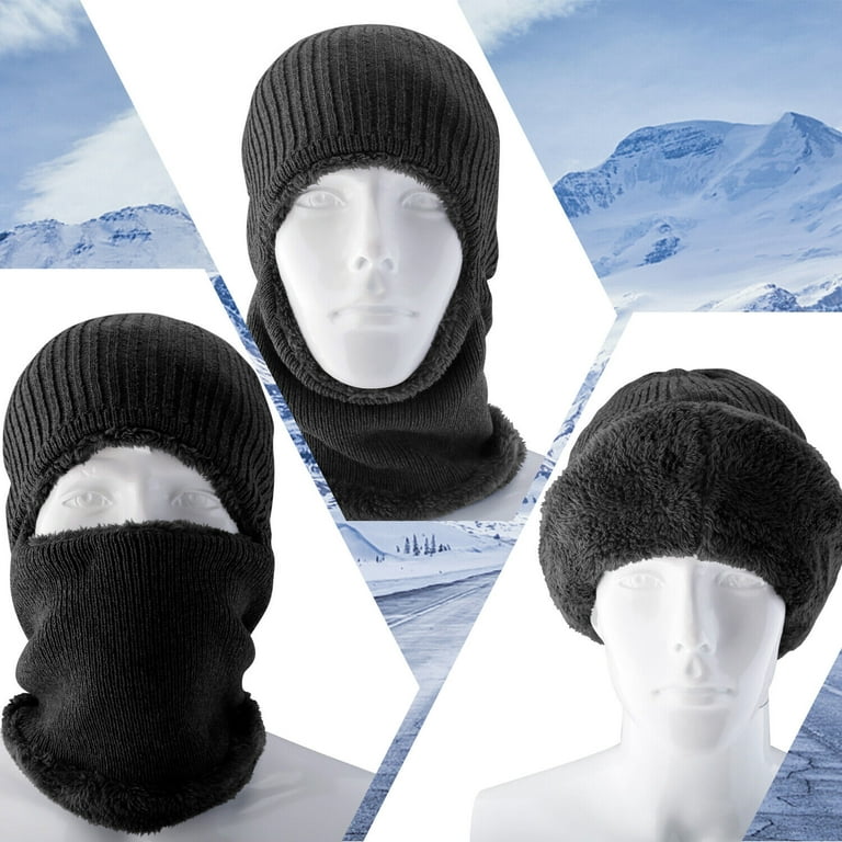 Balaclava Ski Mask 1 hole Full Face Beanie Winter Hat Cap Fleece Trapper  Outdoor