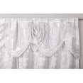 thumbnail image 2 of Juego de 2 paneles Curtain GLORY RUGS Jacquard de lujo para ventanas, color blanco, 2 of 4
