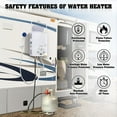 TENGCHANG 10L 2.6 GPM LPG Gas Propane Instant Tankless Hot Water Heater