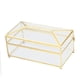 thumbnail image 4 of Caja de pañuelos de papel de vidrio transparente rectangular, soportes de pañuelos de almacenamiento de servilletas de vidrio decorativos Caja de almacenamiento de servilletas de vidrio Diseño de clase mundial, 4 of 8