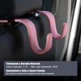 thumbnail image 5 of GUANGHUI Car Seat Headrest Hook 4 Pack Hanger Universal Vehicle Car Storage Organizer for Handbag Purse Coat S Type Grey, 5 of 8