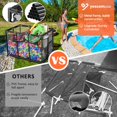 thumbnail image 2 of Yescom Metal Frame 10 Wheels Rolling Mesh Pool Storage Bin Organizer for Pool Toys Balls, XX-Large, Black, 2 of 10