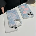 thumbnail image 6 of Flower Print Water Flow Laser Soft Case  for iPhone (Big Flower,iPhone 12 Pro Max), 6 of 6